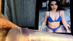 Cumming inside McKayla Maroney (fleshlight)