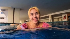 Tiny Thai MILF cutie fucked in a hotel