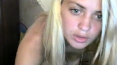 Delicious blond teen Buffy in another solo scene