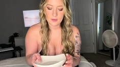 Miss Cassi ASMR Pussy - Sex with Dildo - French Maid Sponge