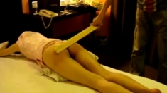 Hard spanking Chinese girl 1