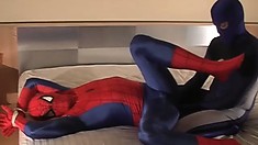 Spidey Gets Down With A Guy Who's Into Tight Form-fitting Suits